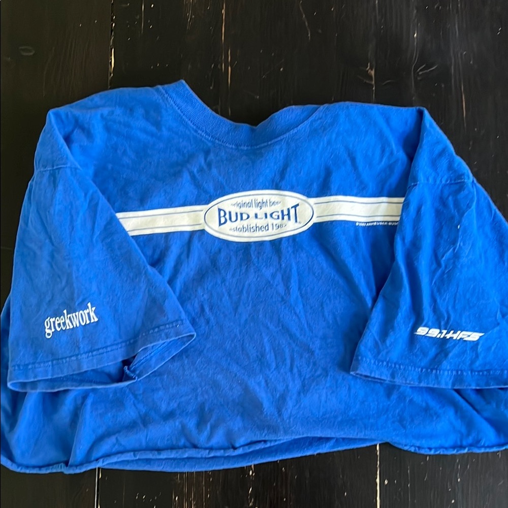 Bud light shirt graphic